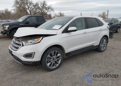 2015 Ford Edge Titanium z USA, uszkodzony, nr VIN 2FMPK4K98FBB74140